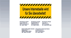 Desktop Screenshot of orthopaedietechnik-seidel.net