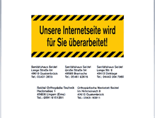 Tablet Screenshot of orthopaedietechnik-seidel.net